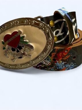Vintage- Style Ed Hardy Belt